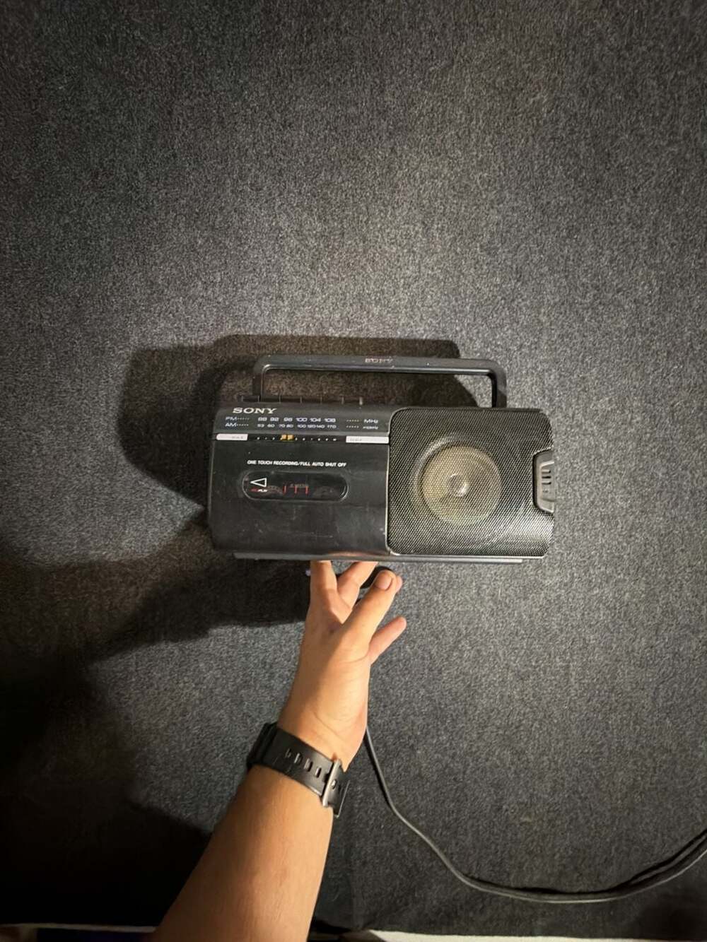 Sony CFM-10 Vintage Portable AM/FM Radio Cassette-Corder not tested